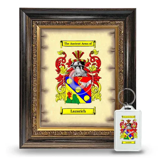 Lazarich Framed Coat of Arms and Keychain - Heirloom