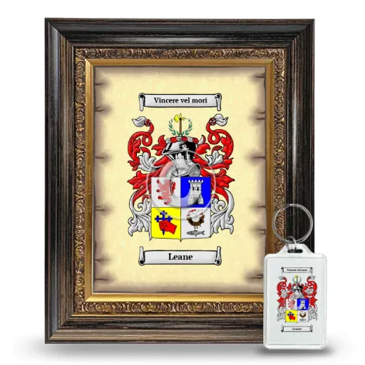Leane Framed Coat of Arms and Keychain - Heirloom