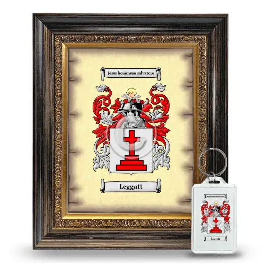 Leggatt Framed Coat of Arms and Keychain - Heirloom