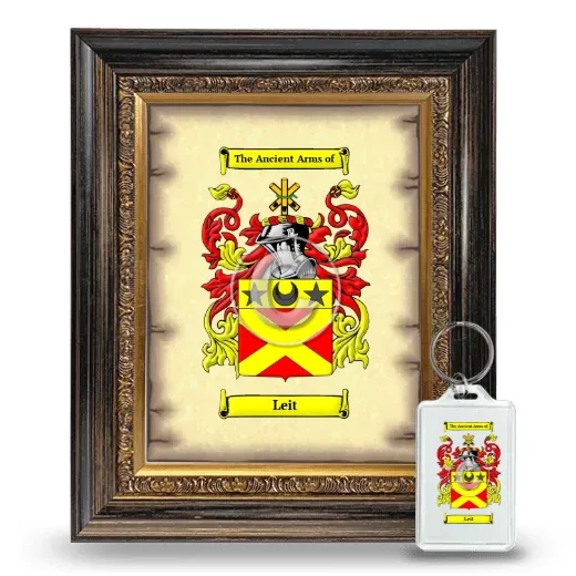 Leit Framed Coat of Arms and Keychain - Heirloom