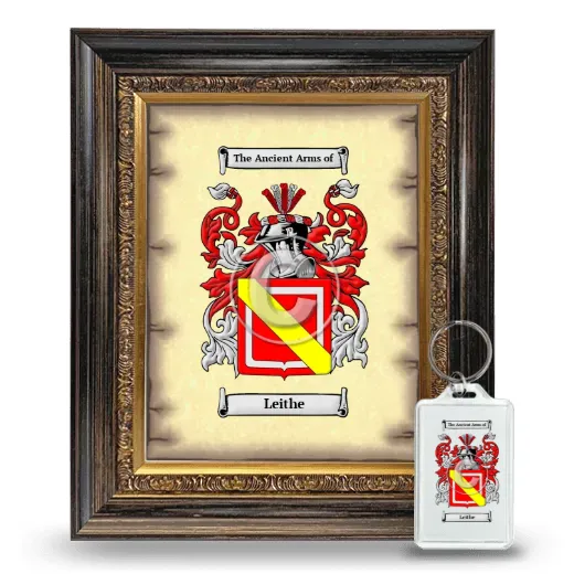 Leithe Framed Coat of Arms and Keychain - Heirloom