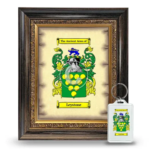 Leystone Framed Coat of Arms and Keychain - Heirloom