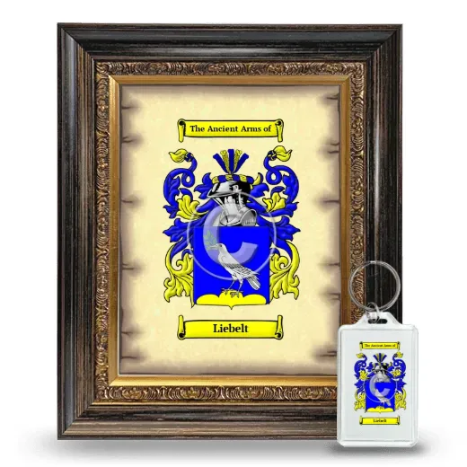 Liebelt Framed Coat of Arms and Keychain - Heirloom