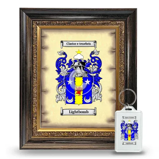 Lightbomb Framed Coat of Arms and Keychain - Heirloom