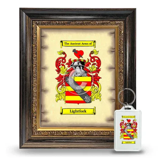 Lightfork Framed Coat of Arms and Keychain - Heirloom