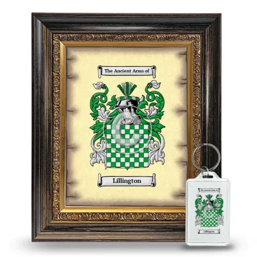 Lillington Framed Coat of Arms and Keychain - Heirloom