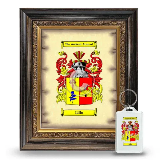 Lillo Framed Coat of Arms and Keychain - Heirloom