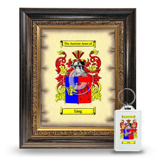 Ling Framed Coat of Arms and Keychain - Heirloom