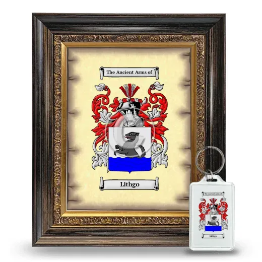 Lithgo Framed Coat of Arms and Keychain - Heirloom