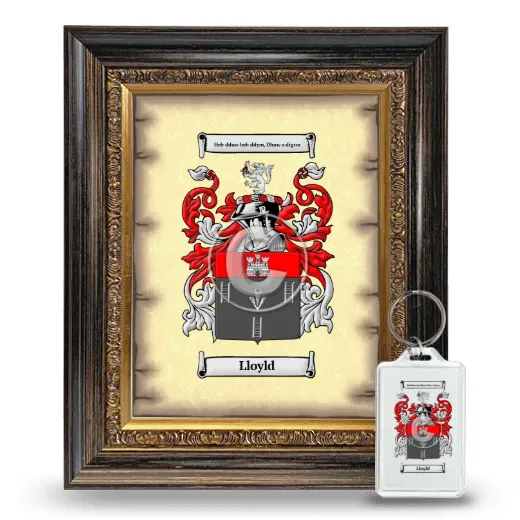 Lloyld Framed Coat of Arms and Keychain - Heirloom