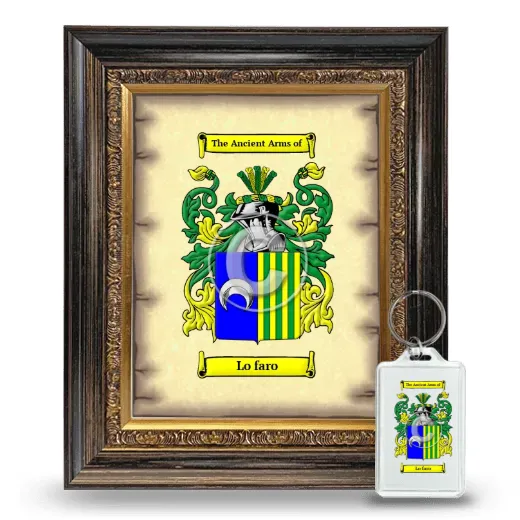 Lo faro Framed Coat of Arms and Keychain - Heirloom