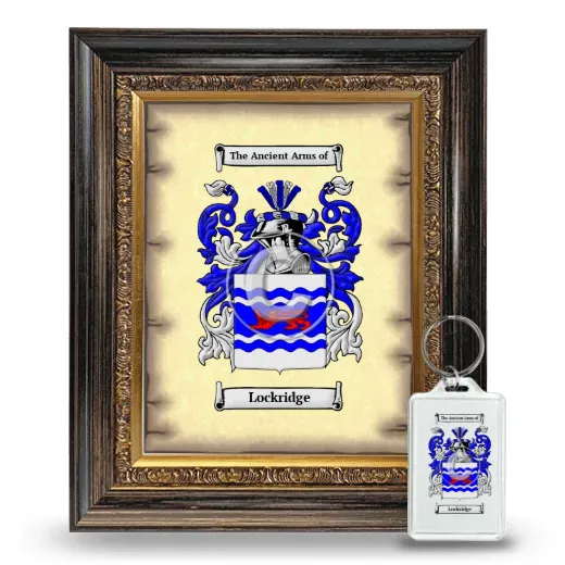 Lockridge Framed Coat of Arms and Keychain - Heirloom
