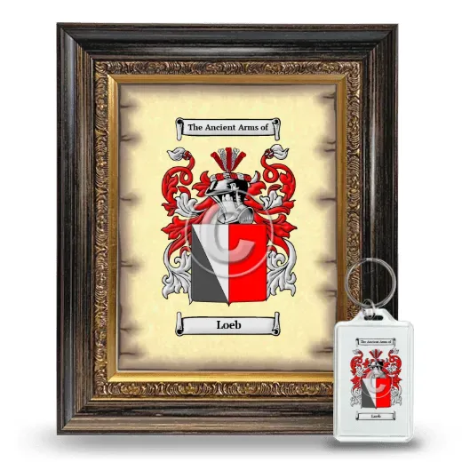 Loeb Framed Coat of Arms and Keychain - Heirloom