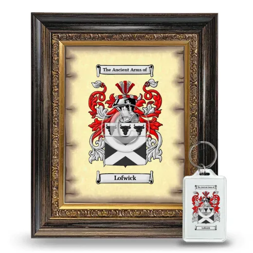 Lofwick Framed Coat of Arms and Keychain - Heirloom