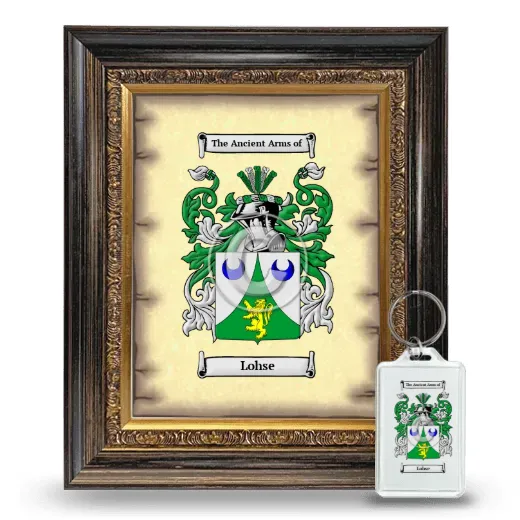 Lohse Framed Coat of Arms and Keychain - Heirloom
