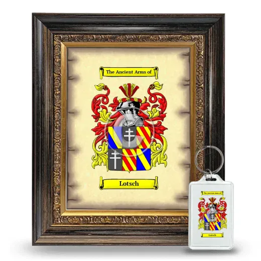 Lotsch Framed Coat of Arms and Keychain - Heirloom