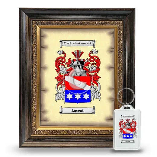 Lucent Framed Coat of Arms and Keychain - Heirloom