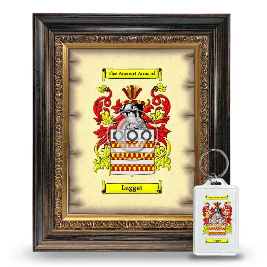 Luggat Framed Coat of Arms and Keychain - Heirloom