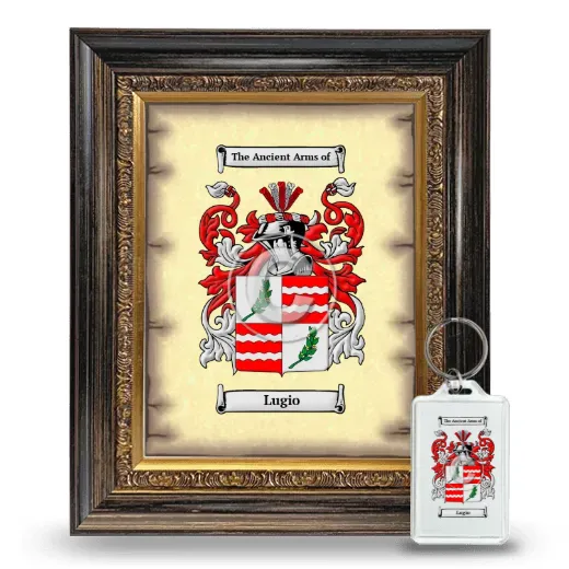 Lugio Framed Coat of Arms and Keychain - Heirloom