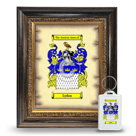 Lydon Framed Coat of Arms and Keychain - Heirloom