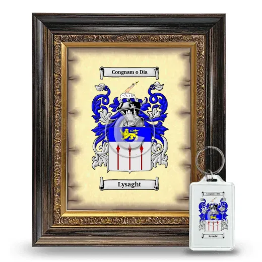 Lysaght Framed Coat of Arms and Keychain - Heirloom