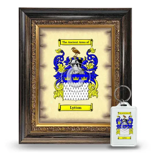 Lytton Framed Coat of Arms and Keychain - Heirloom
