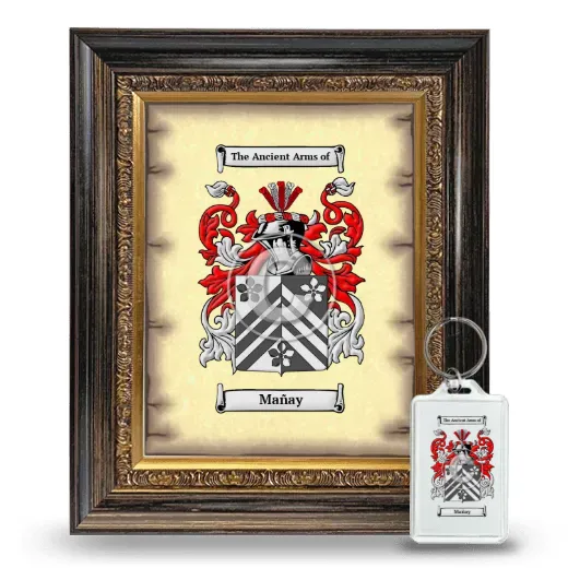 Mañay Framed Coat of Arms and Keychain - Heirloom