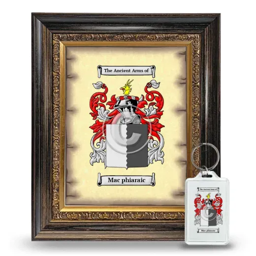 Mac phiaraic Framed Coat of Arms and Keychain - Heirloom