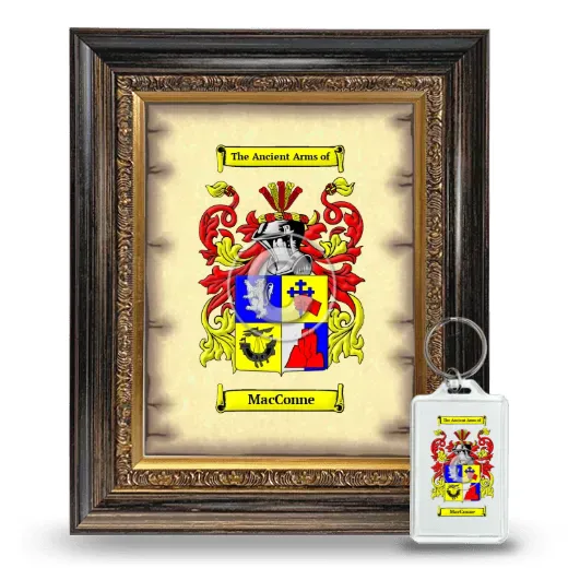 MacConne Framed Coat of Arms and Keychain - Heirloom