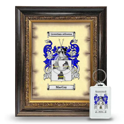 MacCoy Framed Coat of Arms and Keychain - Heirloom