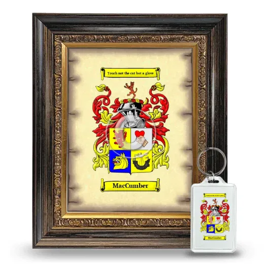 MacCumber Framed Coat of Arms and Keychain - Heirloom