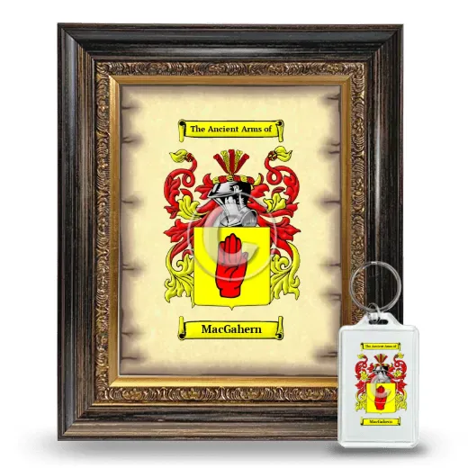 MacGahern Framed Coat of Arms and Keychain - Heirloom