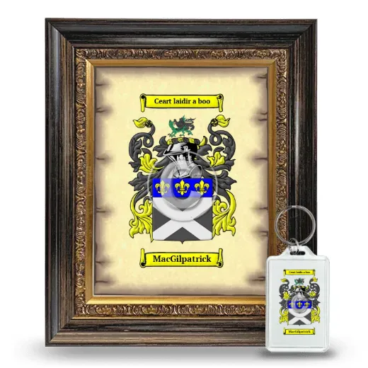 MacGilpatrick Framed Coat of Arms and Keychain - Heirloom