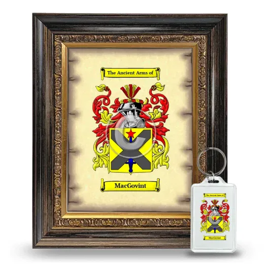 MacGovint Framed Coat of Arms and Keychain - Heirloom