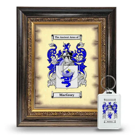 MacGrory Framed Coat of Arms and Keychain - Heirloom