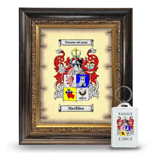 MacKlins Framed Coat of Arms and Keychain - Heirloom