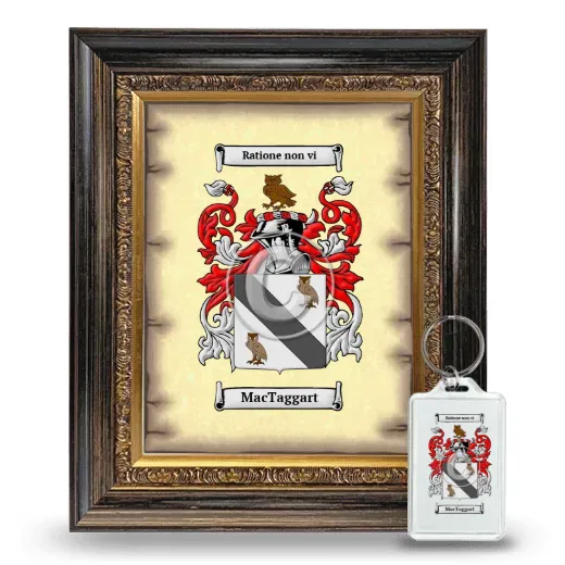 MacTaggart Framed Coat of Arms and Keychain - Heirloom