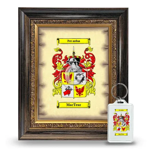 MacTear Framed Coat of Arms and Keychain - Heirloom
