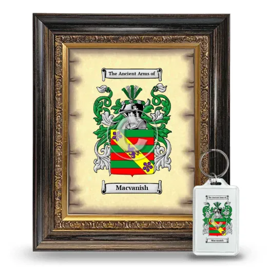 Macvanish Framed Coat of Arms and Keychain - Heirloom