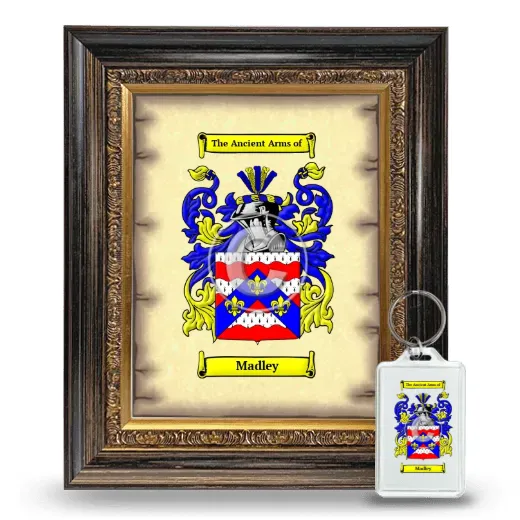 Madley Framed Coat of Arms and Keychain - Heirloom