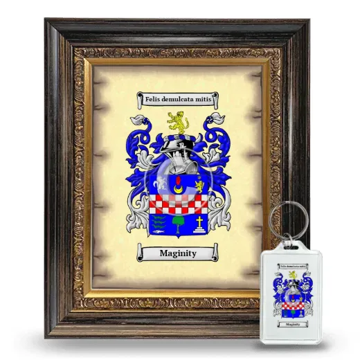 Maginity Framed Coat of Arms and Keychain - Heirloom