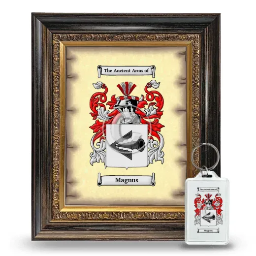 Magnus Framed Coat of Arms and Keychain - Heirloom