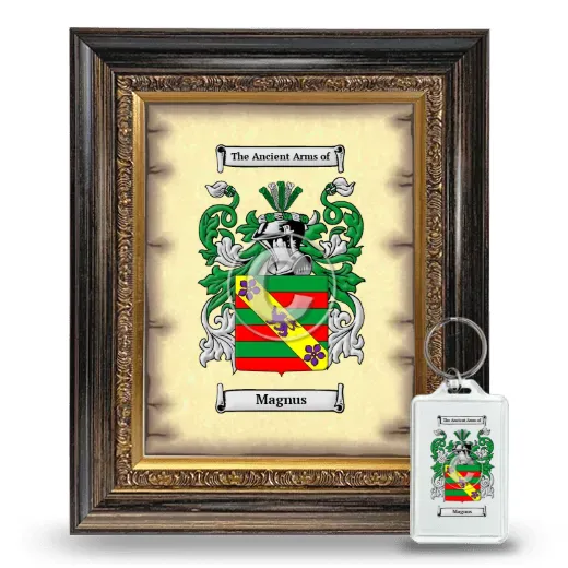 Magnus Framed Coat of Arms and Keychain - Heirloom