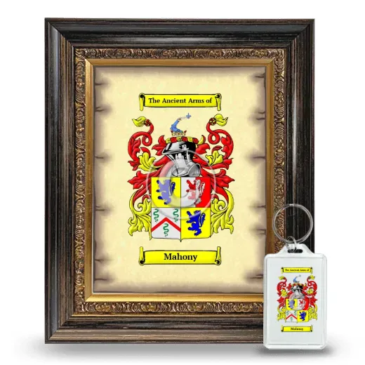 Mahony Framed Coat of Arms and Keychain - Heirloom