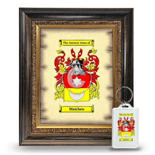 Maichen Framed Coat of Arms and Keychain - Heirloom