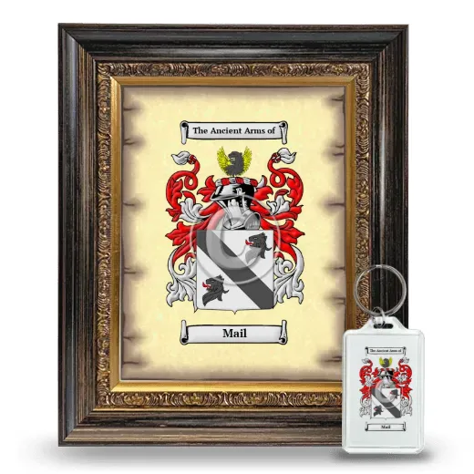 Mail Framed Coat of Arms and Keychain - Heirloom