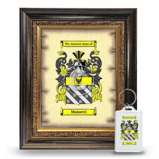 Mainetti Framed Coat of Arms and Keychain - Heirloom