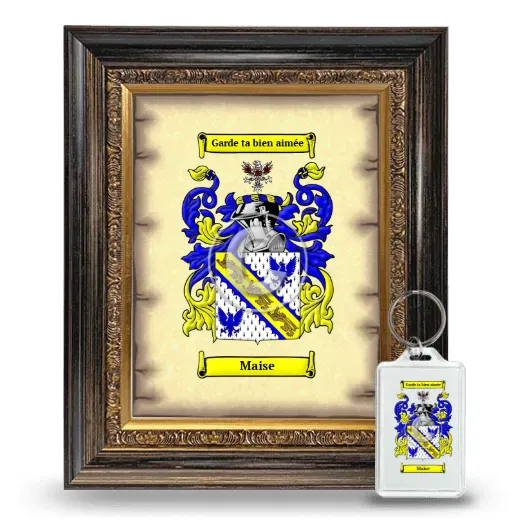 Maise Framed Coat of Arms and Keychain - Heirloom