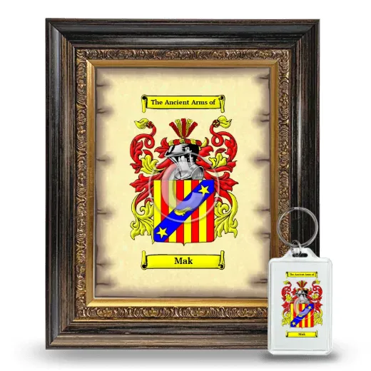 Mak Framed Coat of Arms and Keychain - Heirloom