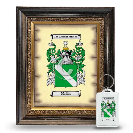 Mallin Framed Coat of Arms and Keychain - Heirloom